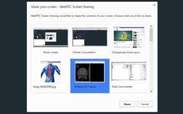 WebRTC Screen Sharing