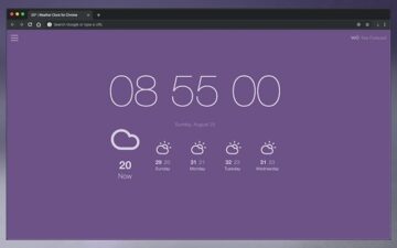 Weather Clock for Chrome