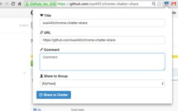 Chatter Share for Google Chrome™