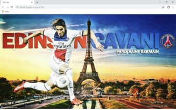 Edinson Cavani New Tab Theme