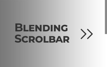 Blending Scrollbar