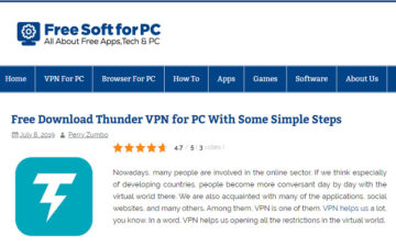 Download Thunder VPN for PC [Window 10,7,8]