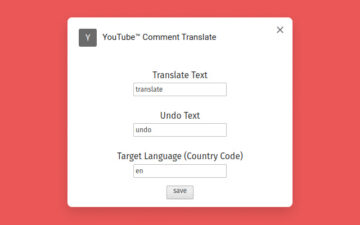 YouTube™ Comment Translate
