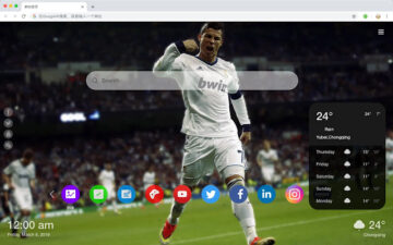 Cristiano Ronaldo New Tab Page Themes