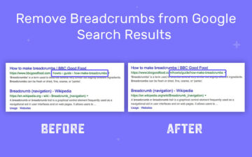 Remove Breadcrumbs