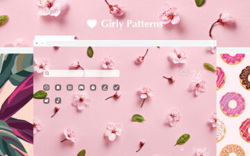 Girly Patterns HD Wallpapers New Tab Theme