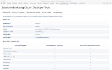 Salesforce Marketing Cloud - Developer Tools