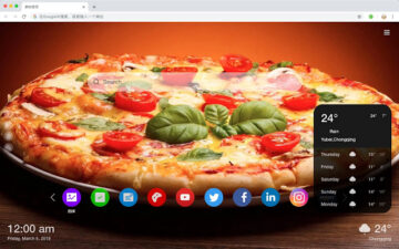 Pizza HD New Tabs Popular Foods Themes