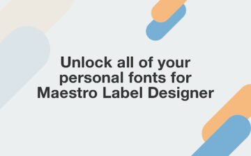 Maestro Label Designer Font Finder