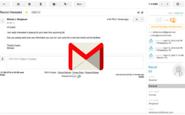 Front Rush Gmail Interactions