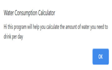 Water Consumption Calculator