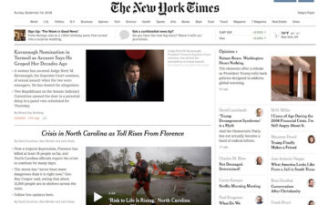 New York Times Homepage Bylines