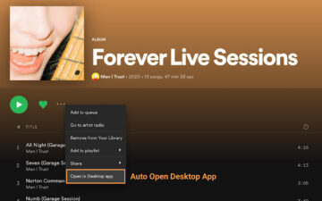 Open Spotify Desktop App — Browser addons — Google Chrome extensions