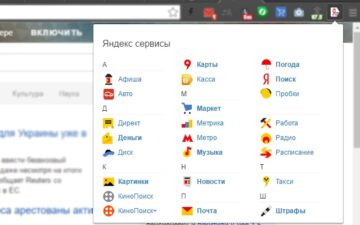 Яндекс сервисы