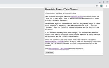Mountain Project Tick Cleaner