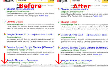 Google search link fix