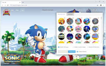 Mario & Sonic Custom New Tab by freeaddon.com