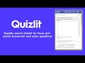 Quizlit - Rapidly Search Quizlet