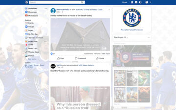Chelsea FC Theme for Facebook