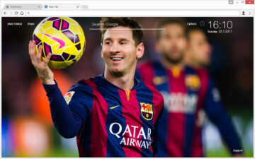 Lionel Messi Custom New Tab - sportifytab.com
