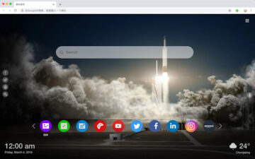 spacex New Tab Popular Technology HD Theme