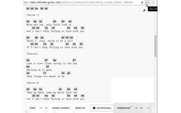 UG Chords to Flats