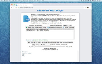 SoundFont MIDI Player