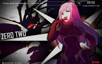 Zero Two Wallpaper for New Tab