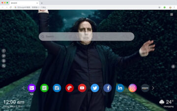 Professor Snape HD Movies New Tabs Theme