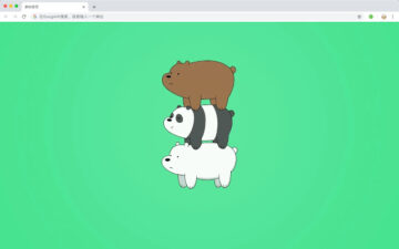 We Bare Bears HD New Tab Cartoons Theme