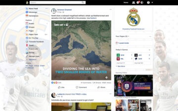 Real Madrid Theme for Facebook