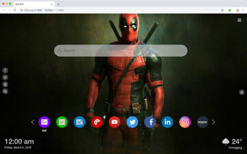 Deadpool New Tab Page Top Wallpapers Themes