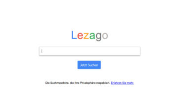 Lezago Go - Die Privatsphäre Suchmaschine