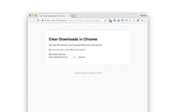 Always Clear Downloads in Chrome