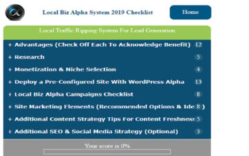 Local Biz Alpha System 2019 Checklist