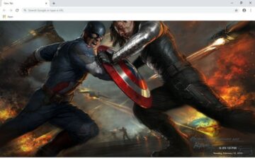 The Winter Soldier New Tab Theme
