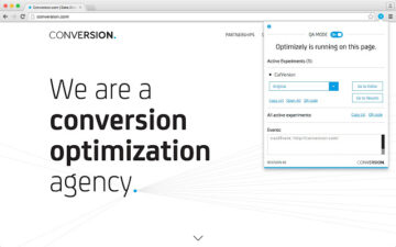 Conversion.com's Optimizely Chrome Extension