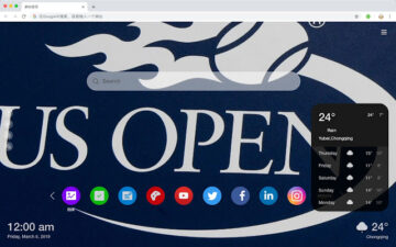 US Open HD New Tabs Popular Games Theme