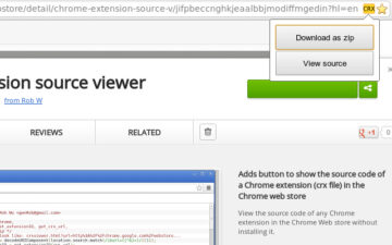 Chrome extension source viewer