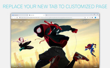 Spiderman Into The Spider Verse Custom NewTab