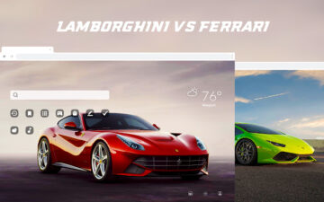 Lamborghini vs. Ferrari HD Wallpaper Theme