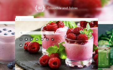 Smoothies & Juices HD Wallpaper New Tab Theme