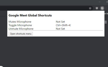 Google Meet Global Shortcuts