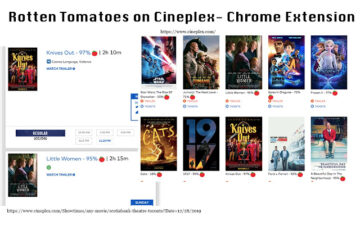 Rotten Tomatoes on Cineplex