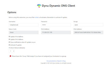 Dynu Dynamic DNS Client