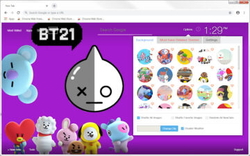 BTS BT21 Wallpaper HD New Tab - freeaddon.com