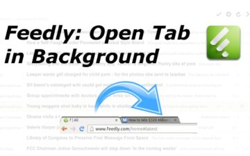 Feedly Background Tab