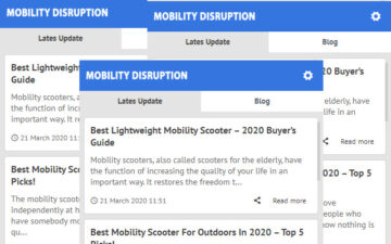 Mobility Disruption - Latest Blog News