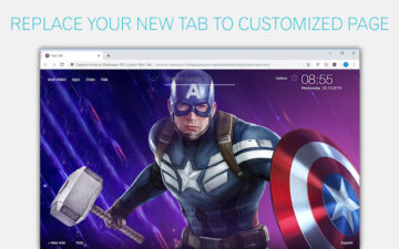 Captain America Backgrounds HD Custom New Tab