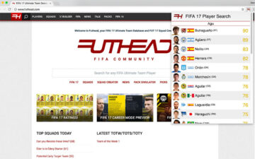 Futhead FIFA 17 Ultimate Team Search